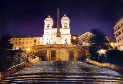 Spagna Stabat Mater.Tommaso Ottieri (Napoli 1971), olio su tavola, 150x220 cm, 2021