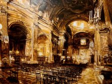 Tommaso Ottieri, Gesù C. Olio su tavola, 80x120 cm, 2022
