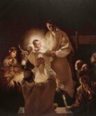 Giovanni Gasparro, San Francesco d'Assisi. Il presepe di Greccio. Olio su tela, 200x165 cm, 2023. Foto Beppe Gernone