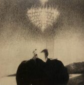 Omar Galliani, Santa Lucia. Matita su tavola, 150x150 cm, 2023