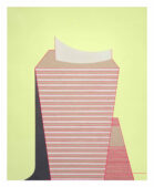 Ester Grossi, Scalea. Villa Malaparte. Acrilico su tela, 100x80 cm, 2024.