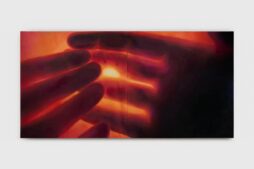 Martina Cassatella, Il sole. Olio su tela, 150x300 cm, 2025